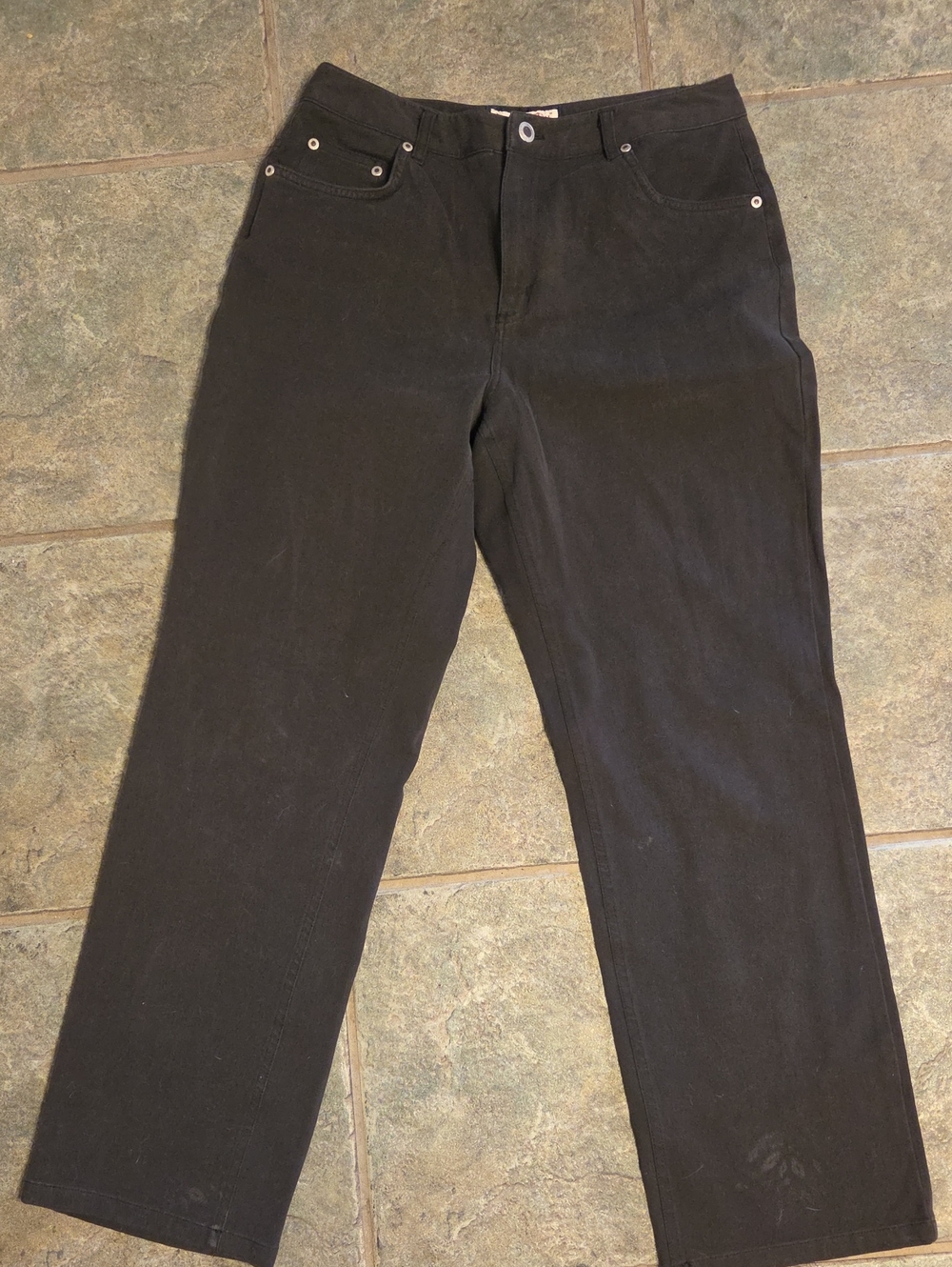 Vintage Jamaica Bay Black Straight-Leg Women’s Pants